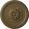 Ekena Millwork Palmetto Ceiling Medallion, Hand-Painted Mississippi Mud, 11 1/2"OD x 1"P CM11PAMMF - alternate 1